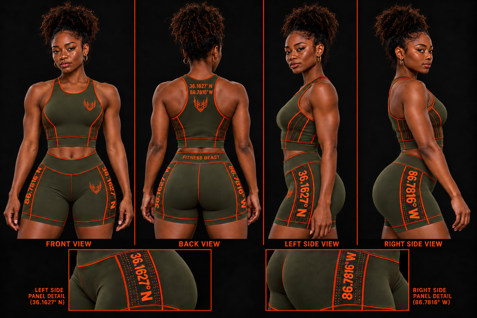 Olive & Orange Set